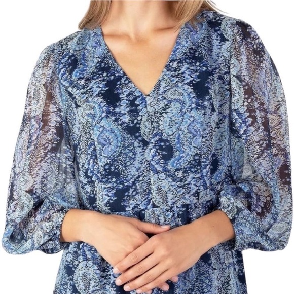 Joie Parisian paisley tiered chiffon Midi Dress - Picture 2 of 11